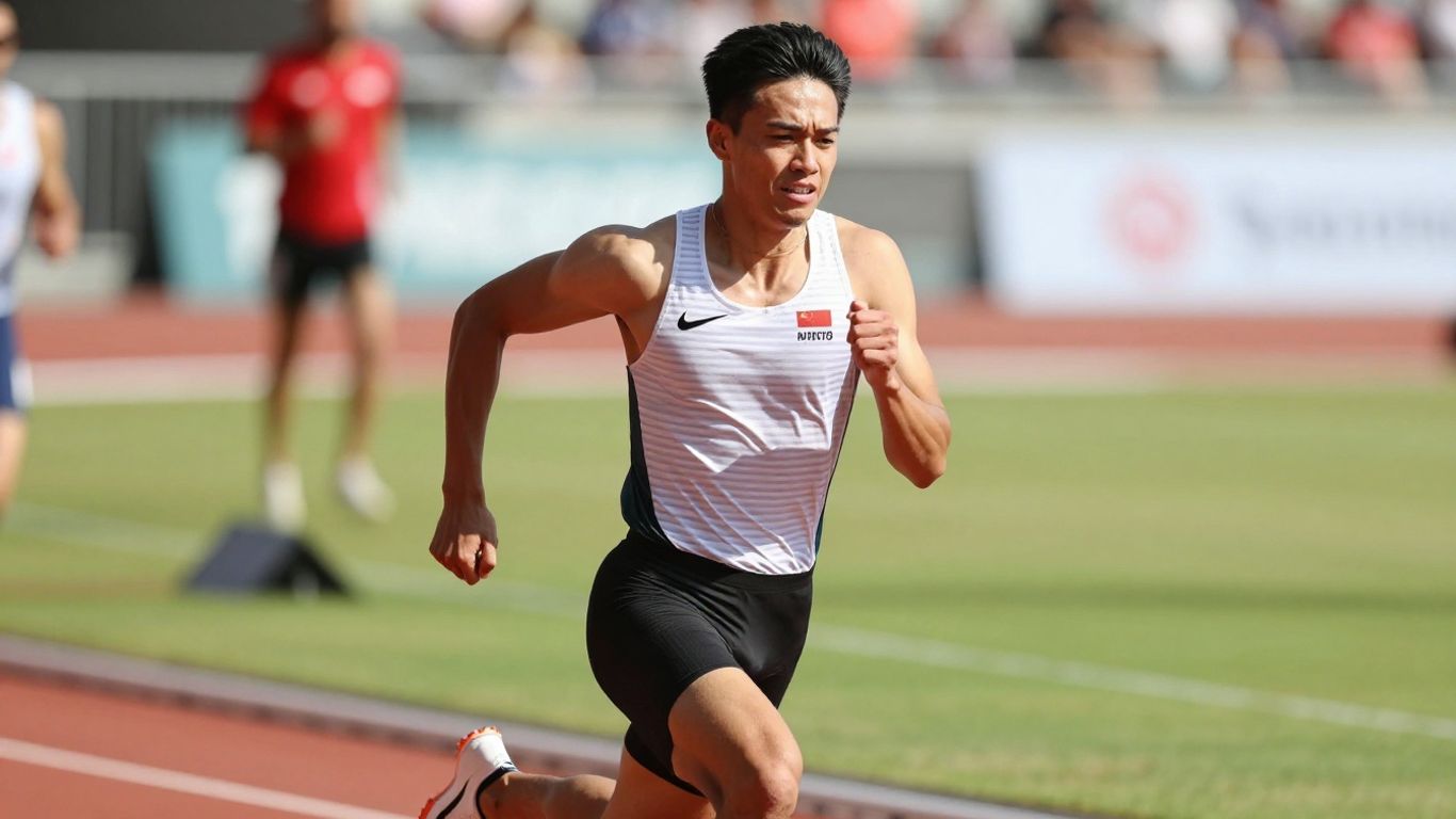Singaporean athlete recovering from a sports injury.