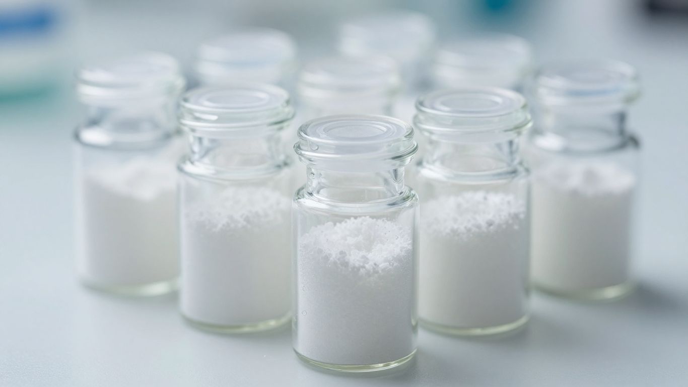 Prime Lab Peptides in clear research vials.