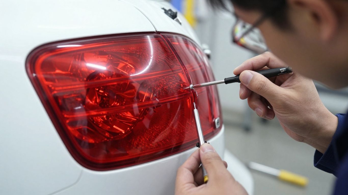 Quality inspection of used tail lamps