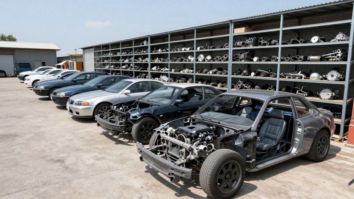 Professional automotive salvage inventory yard
