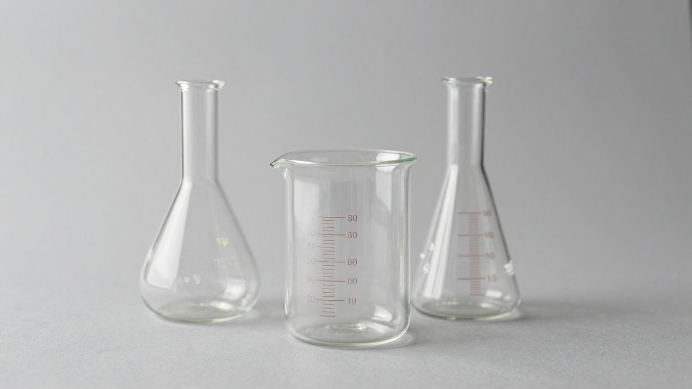 A clean glass container for storage