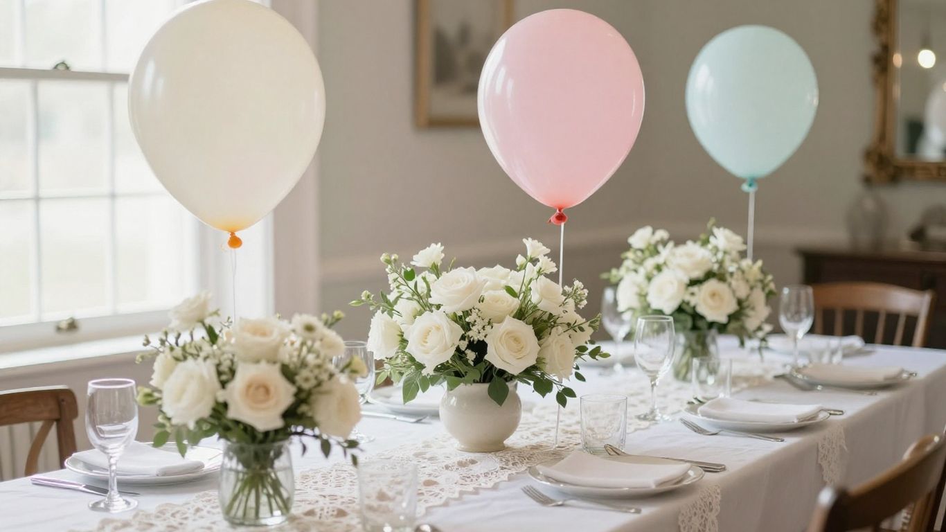 Soft pastel decorations for an elegant baby nursery