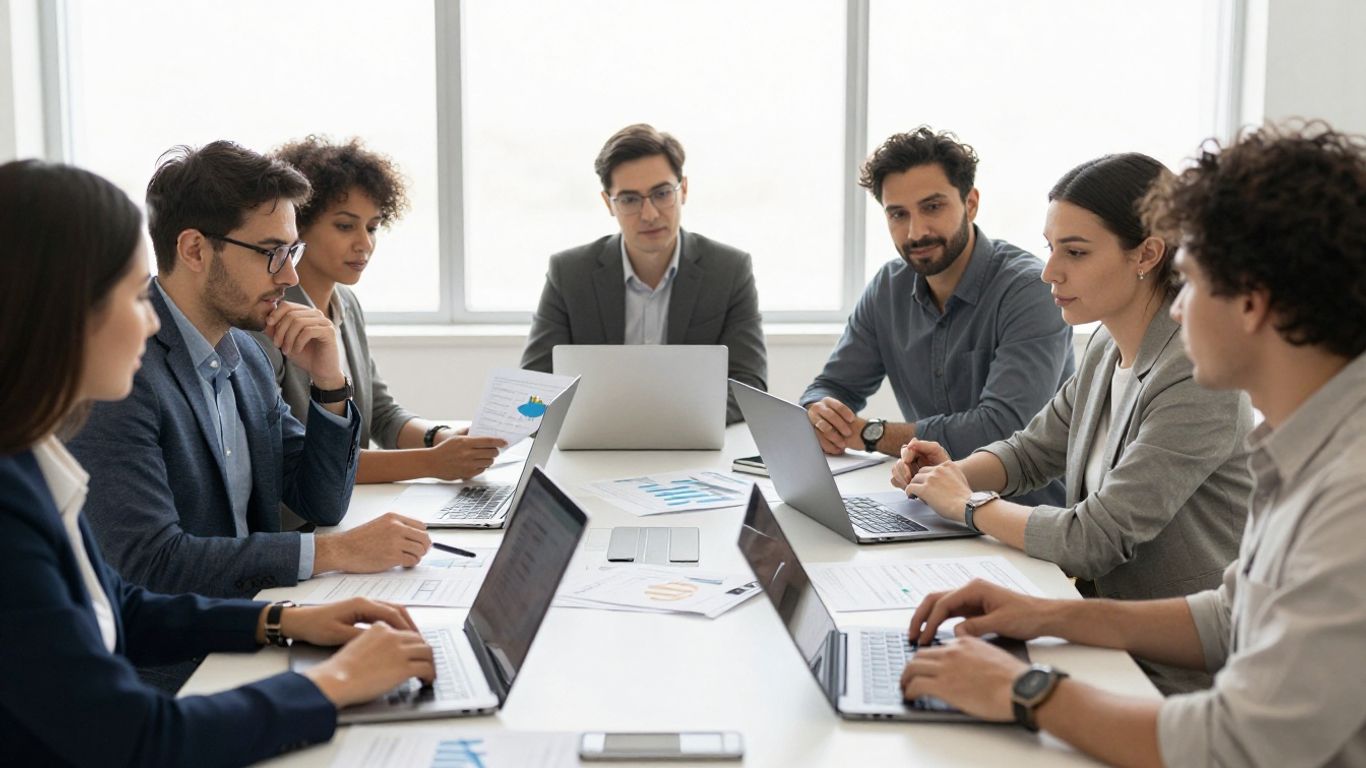 SaaS leadership team planning growth