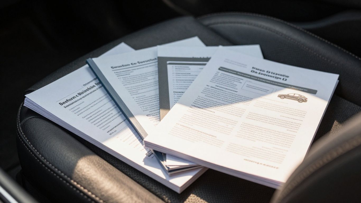 Wartungsdokumente und Fahrzeugcheck beim Gebrauchtwagenkauf