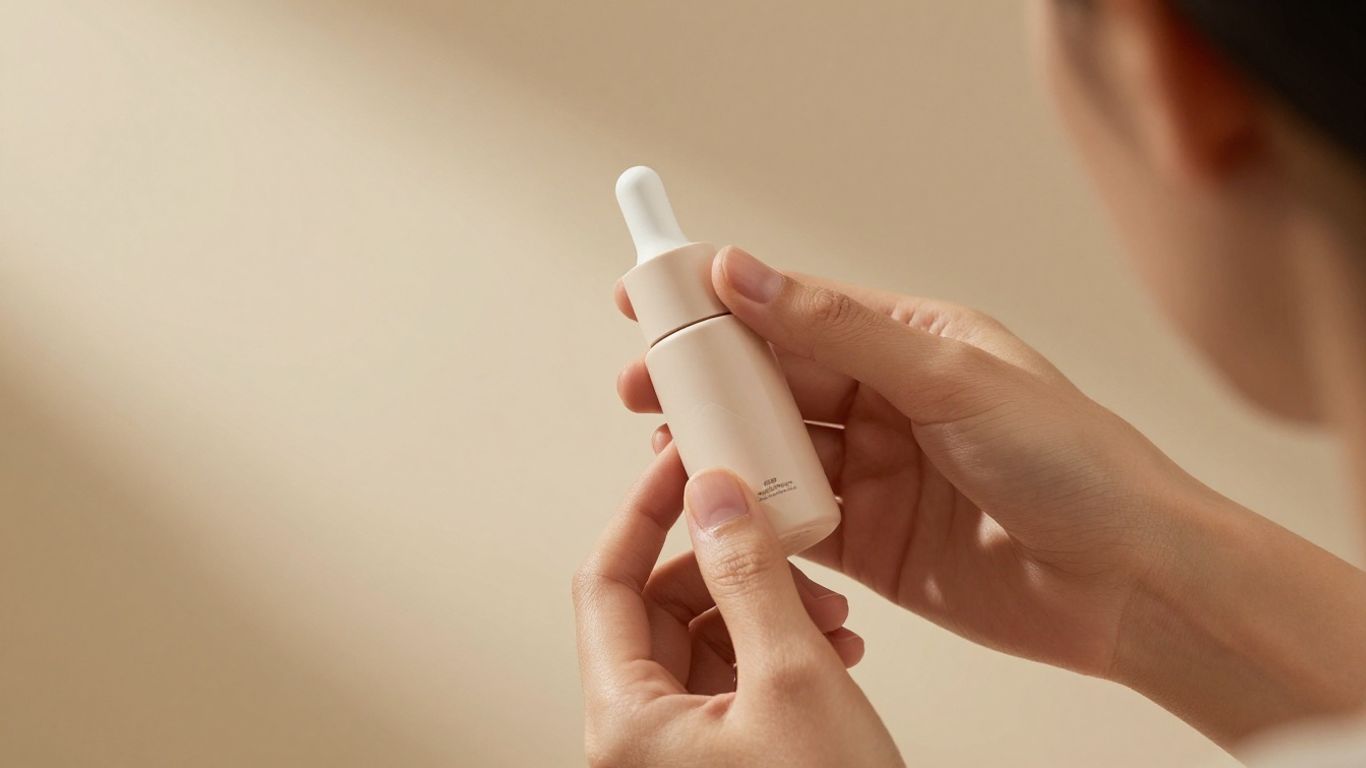 Pair of hands holding a bottle