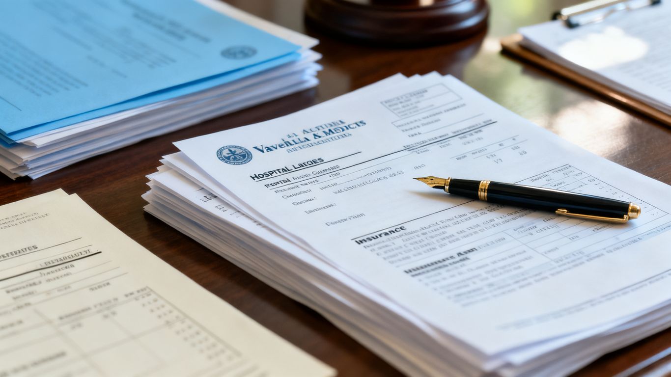 Savannah injury claim documents on desk