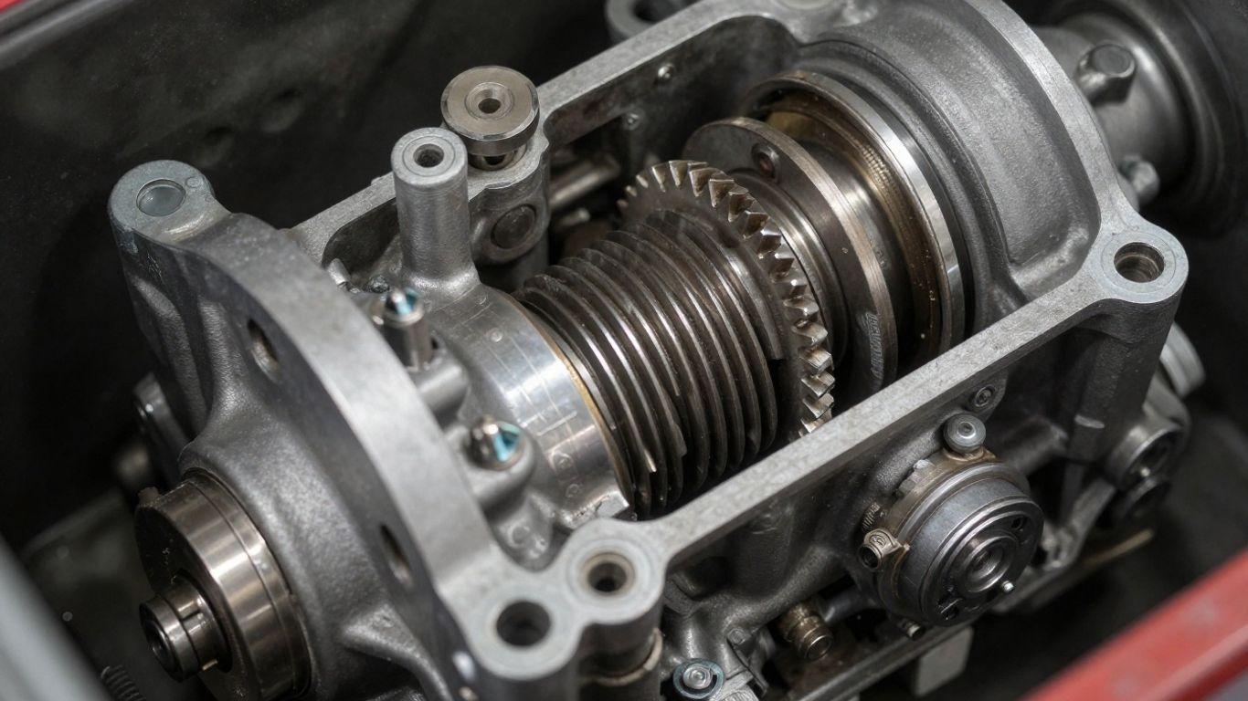 Used Fiat 500 gearbox close-up