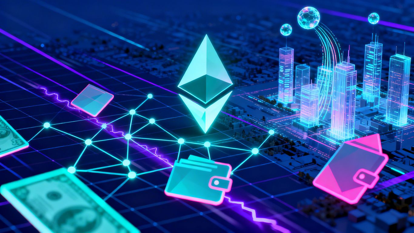 Ethereum ecosystem thriving with DeFi, wallets, and market dynamics.