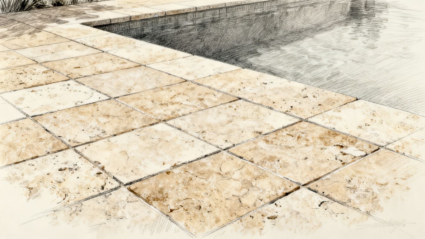 Durable stone floor