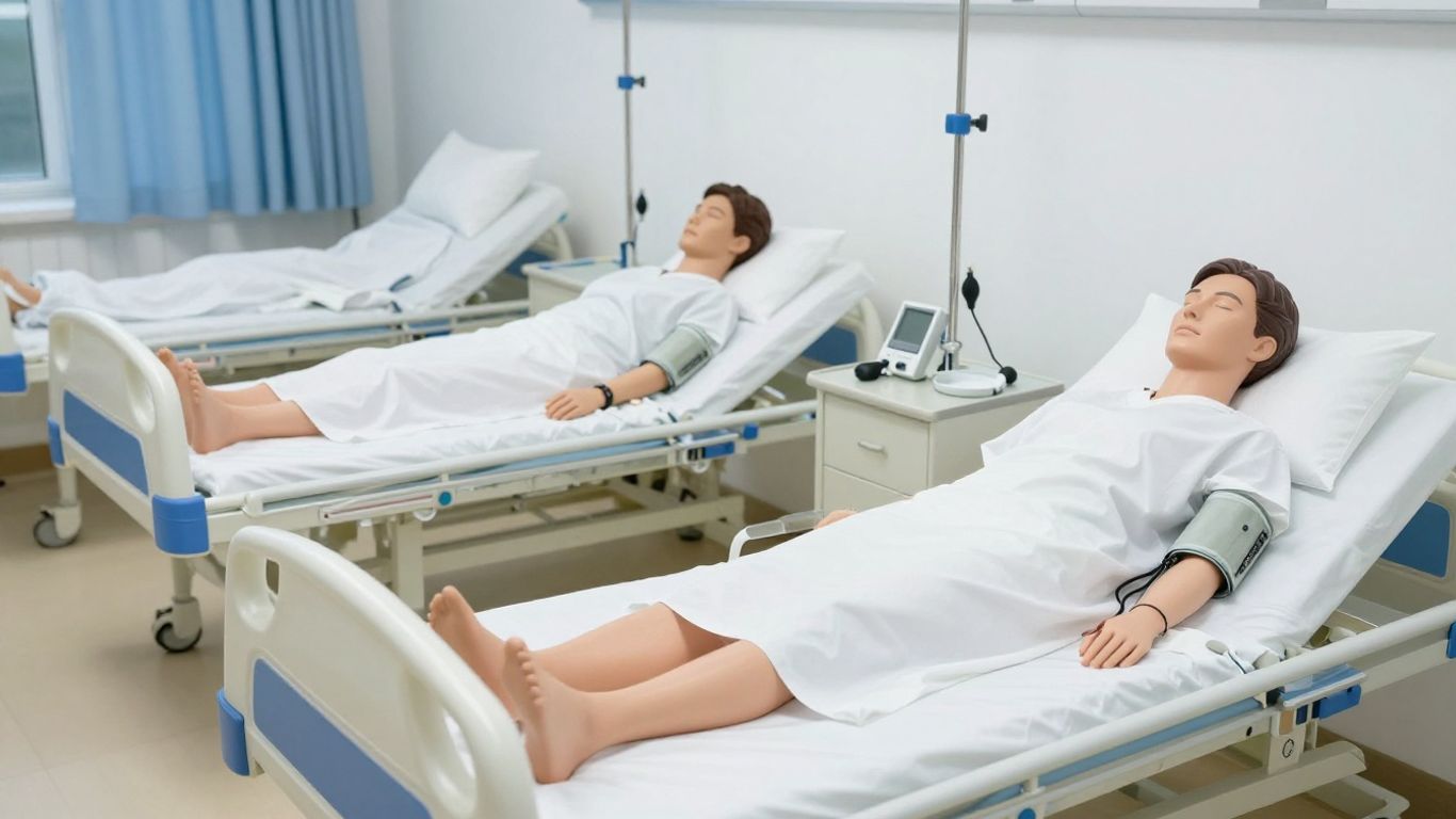 Medical training equipment setup