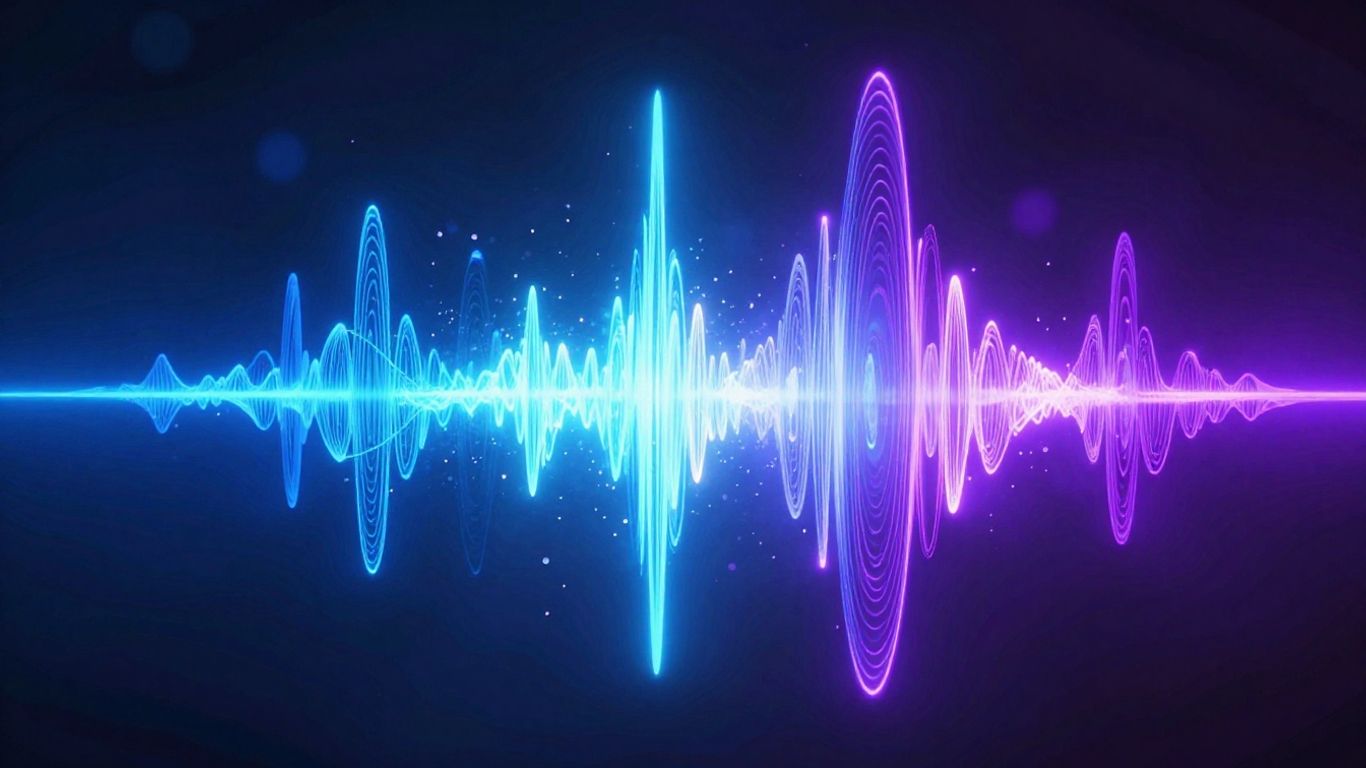 Abstract neon-lit motion visuals for rap beats