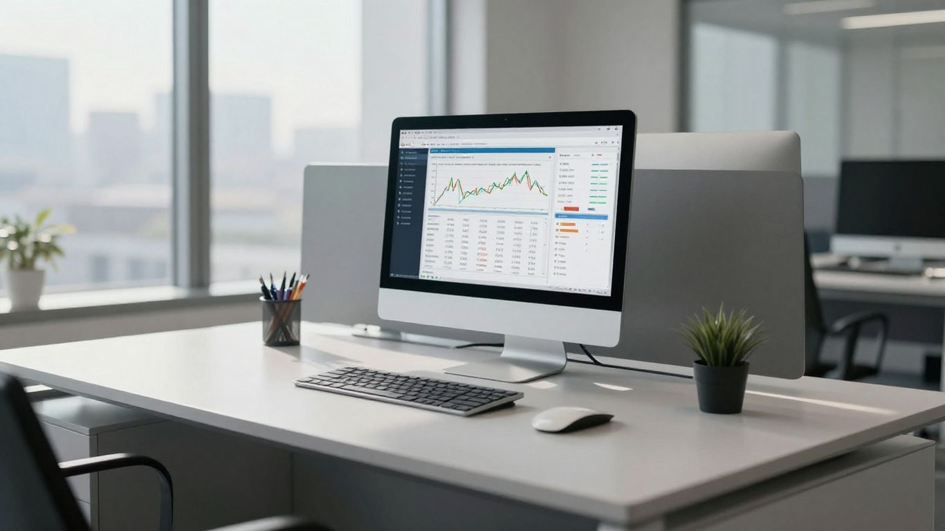 E*TRADE platform on a computer screen.