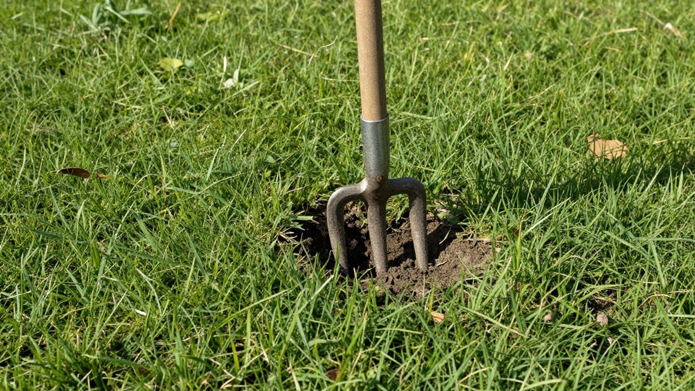 Rasen reparieren und Lücken schließen im Frühling