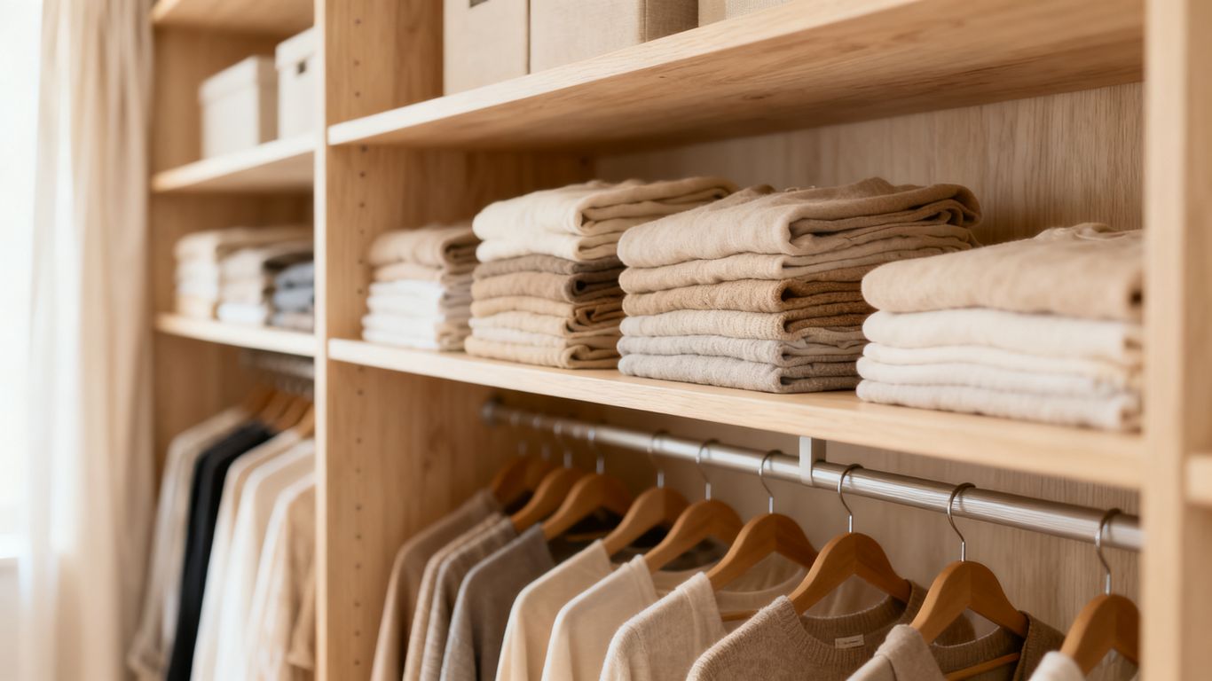 Organizing a dry and fresh closet space