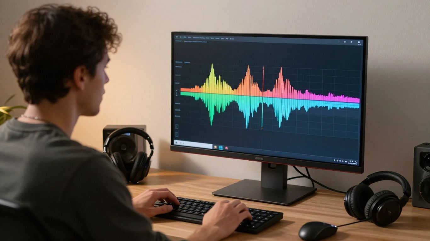 Creator reviewing an AI music video timeline