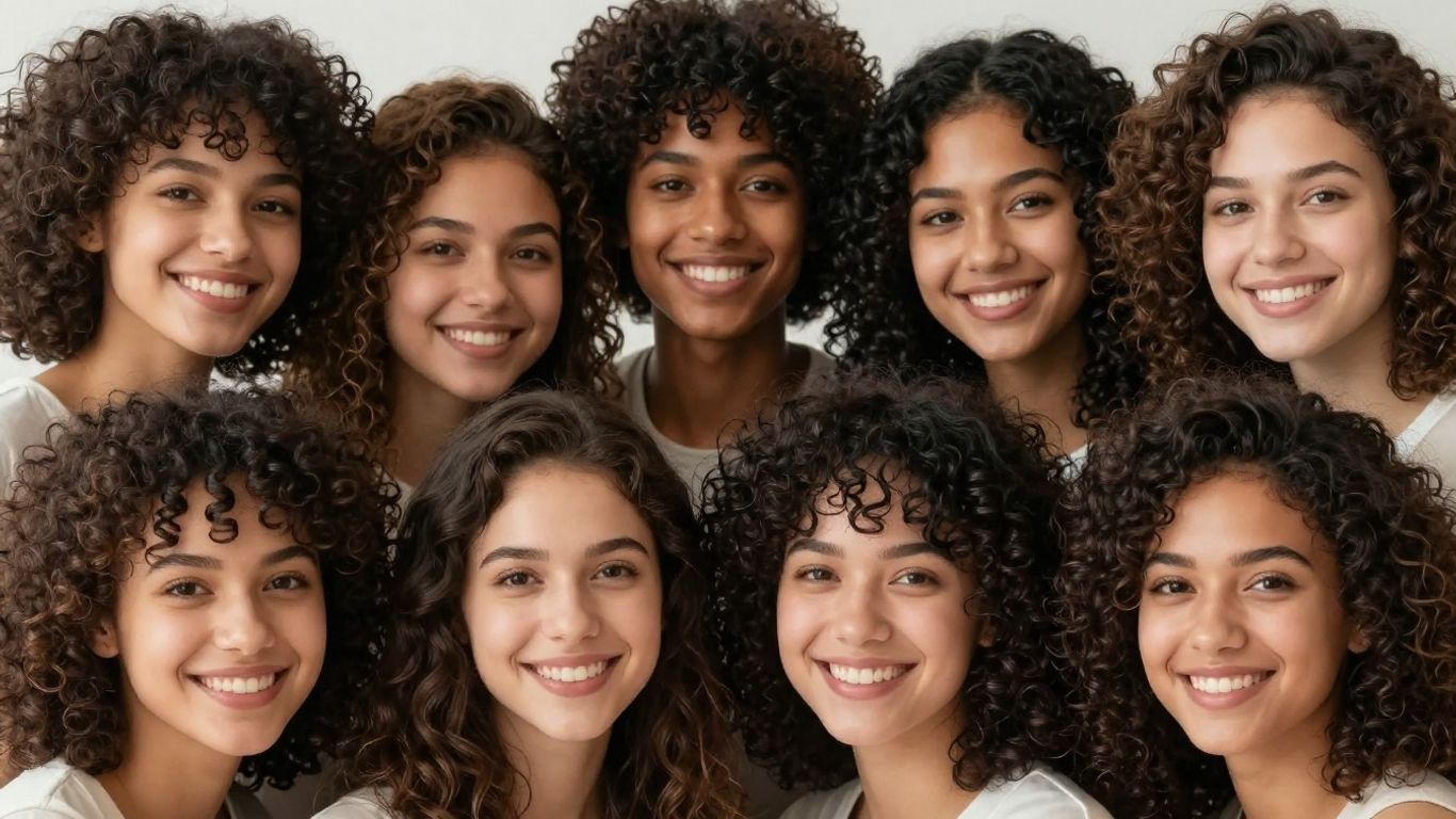 Diverse individuals with smooth, frizz-free curly hair.