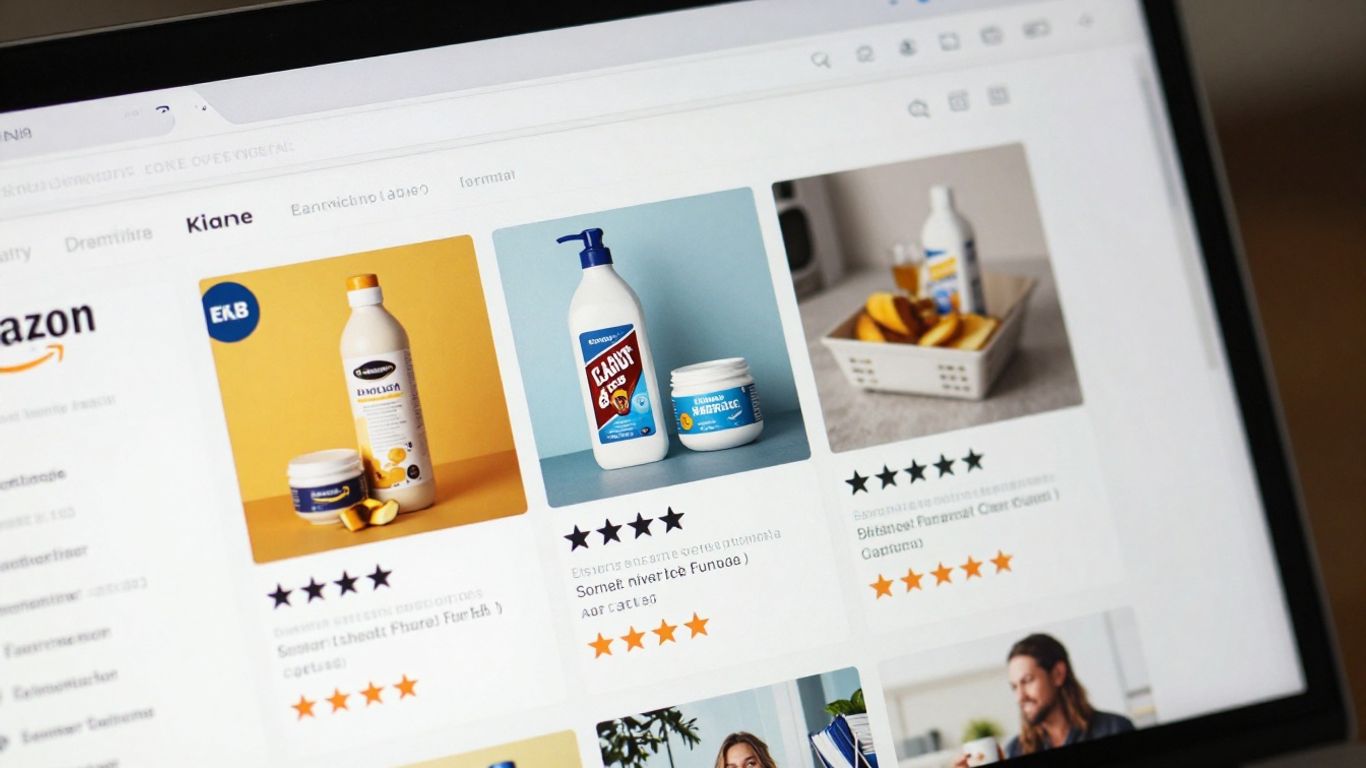 Amazon product page with competitive listings