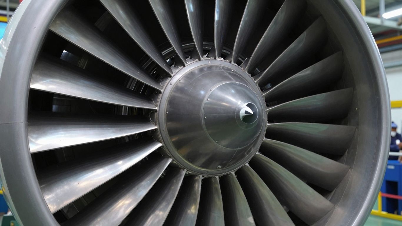 GE jet engine turbine blades