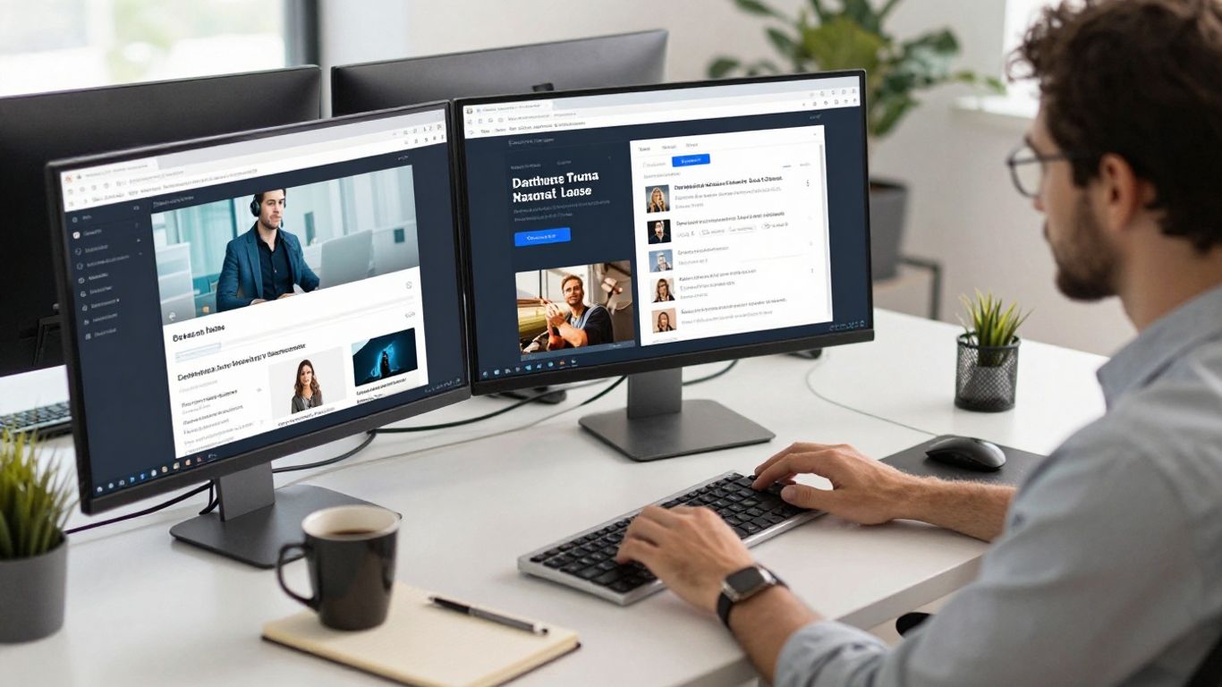 Especialista em marketing digital analisando campanhas de tráfego pago