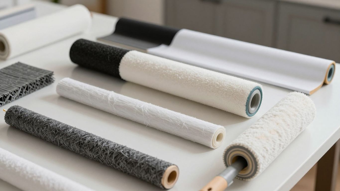 Roller covers for interior painting
