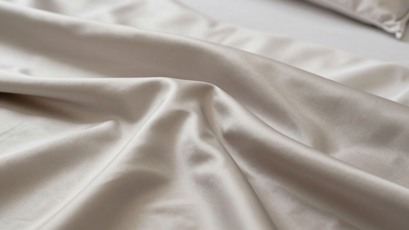 Luxurious cotton sateen sheets with a soft sheen.