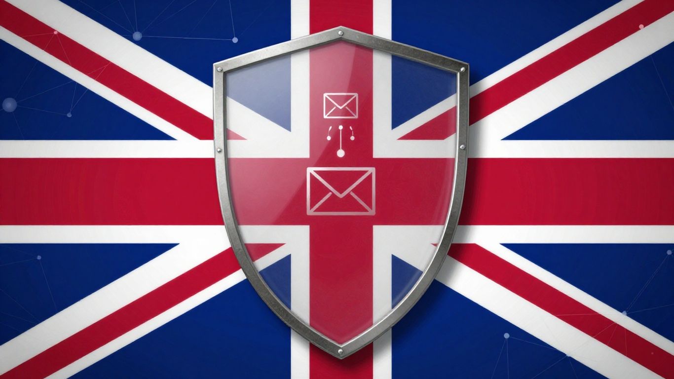 Digital shield protecting against phishing emails and fake logins.