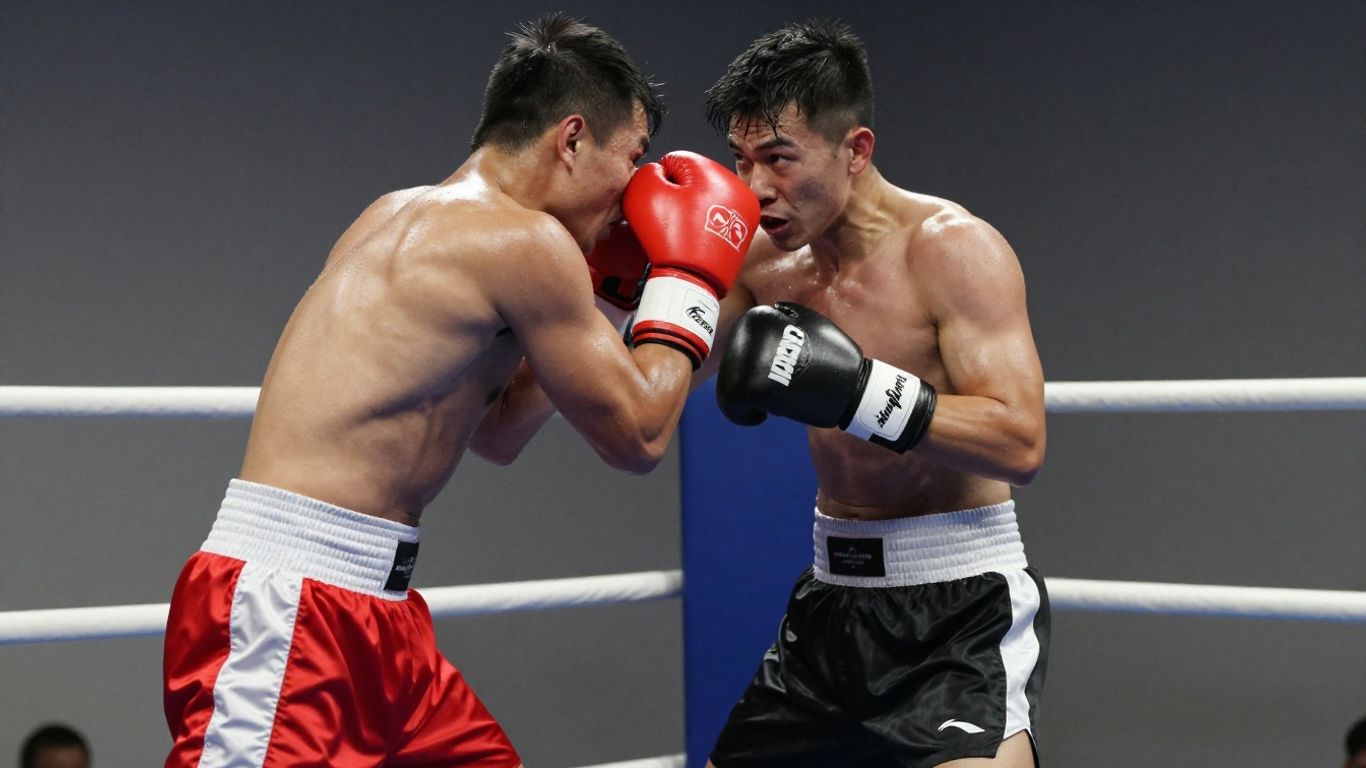 Boxeri în ring, echipament și reguli de bază.