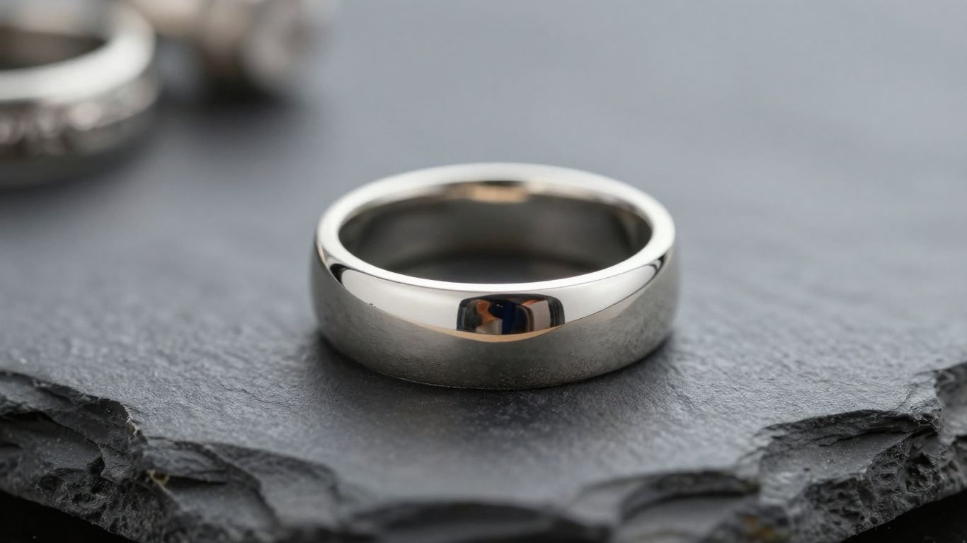 A close up view of a polished silver piece