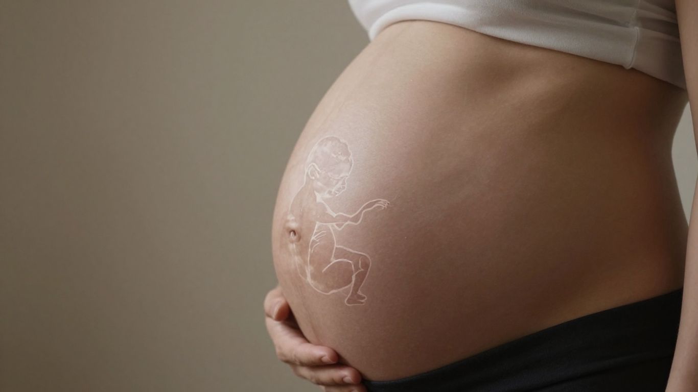 Bebé en desarrollo dentro del vientre de la madre.