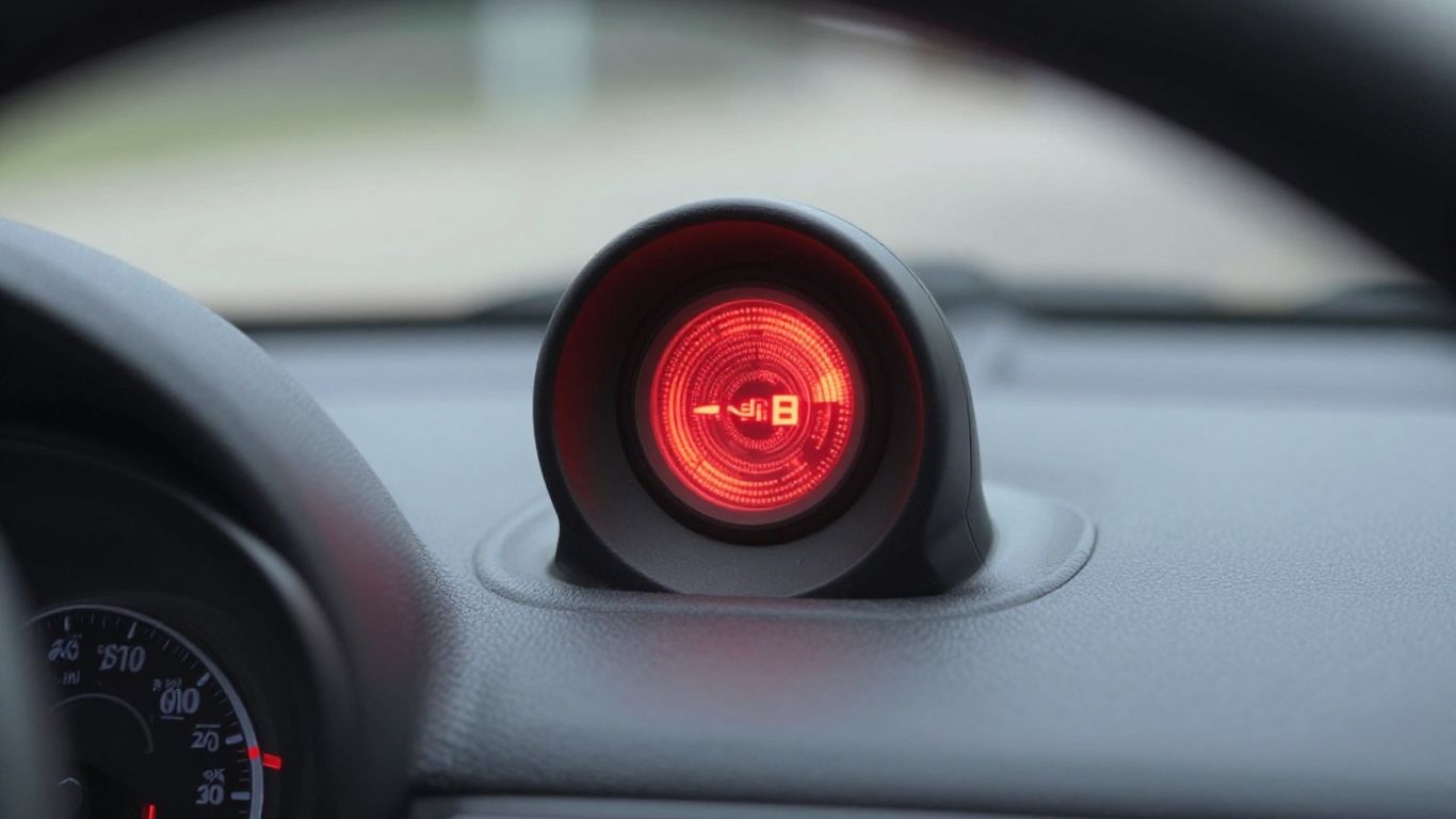 Auto Serviceanzeige leuchtet auf dem Armaturenbrett