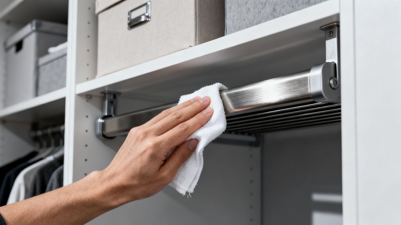 Cleaning the heating rod