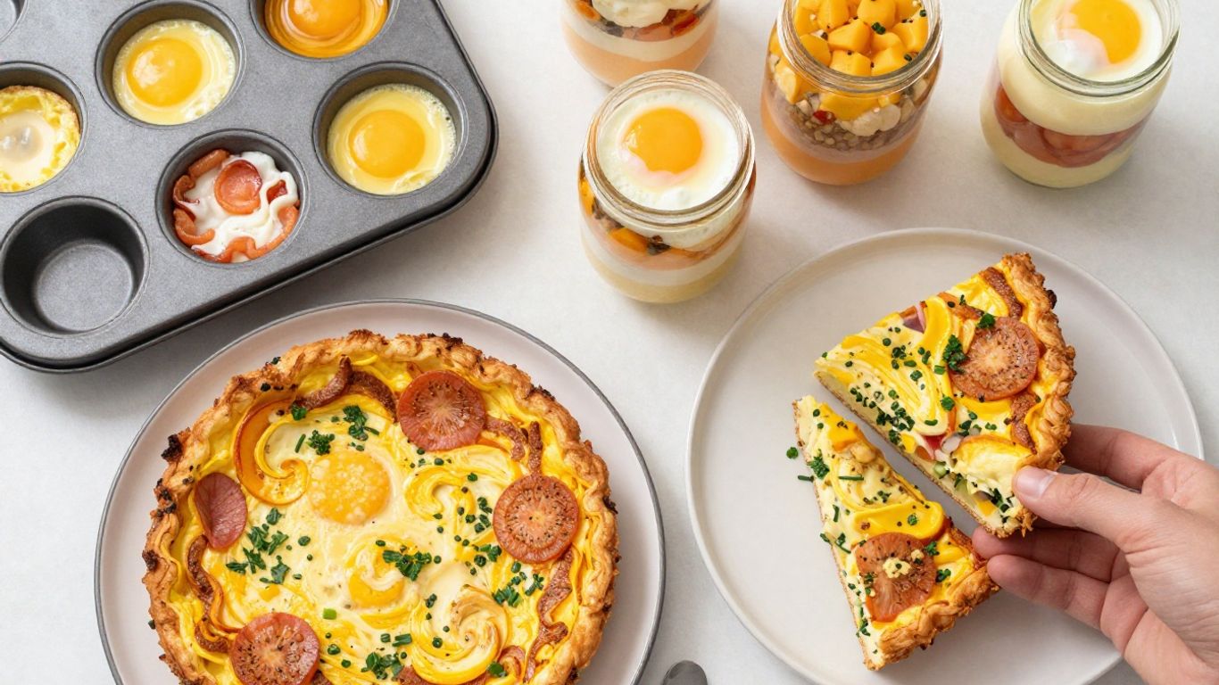Make-ahead egg breakfast dishes for busy mornings.
