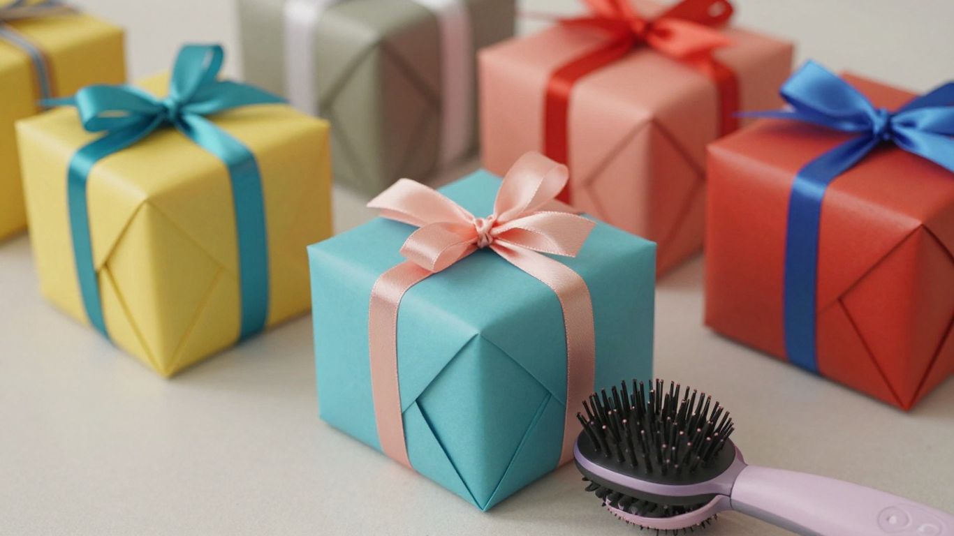 White elephant gifts under $50, including a scalp massager.