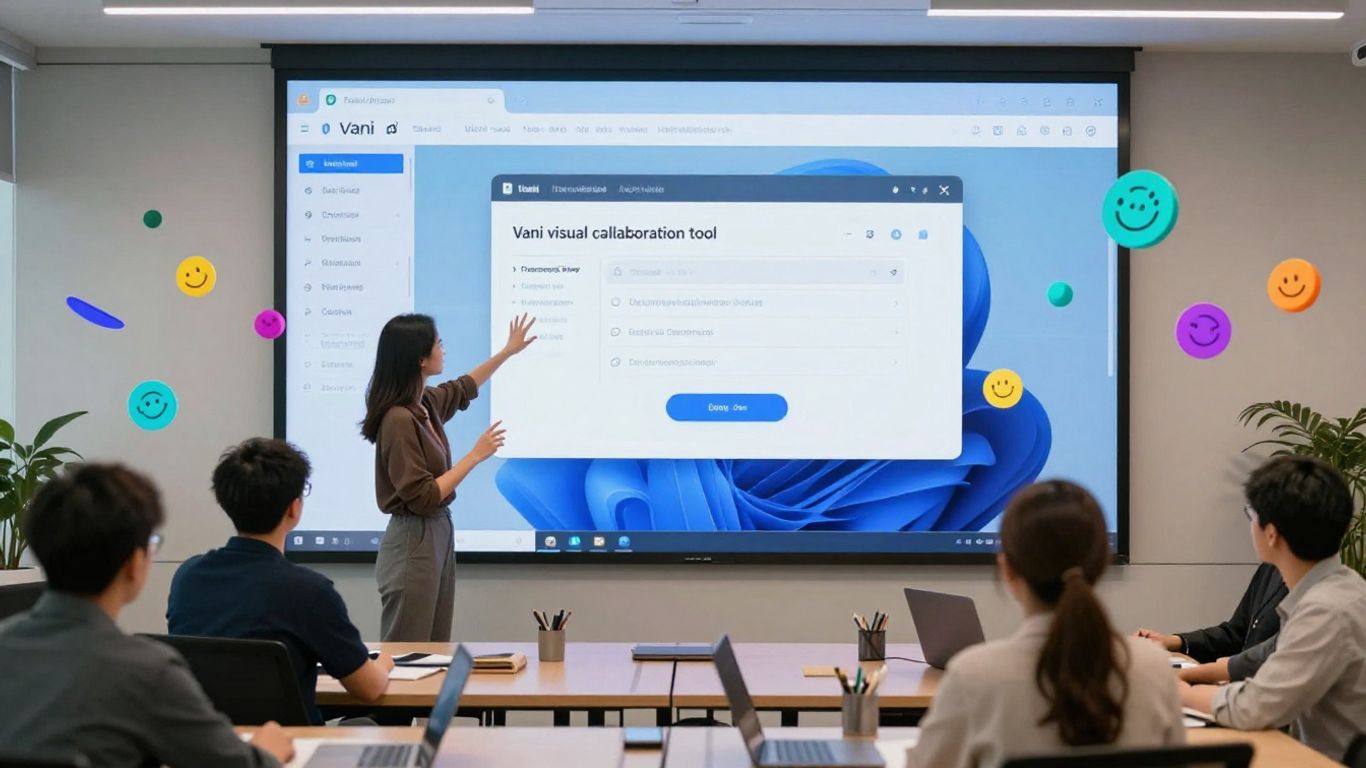 Zoho partners collaborating with Vani visual tool.