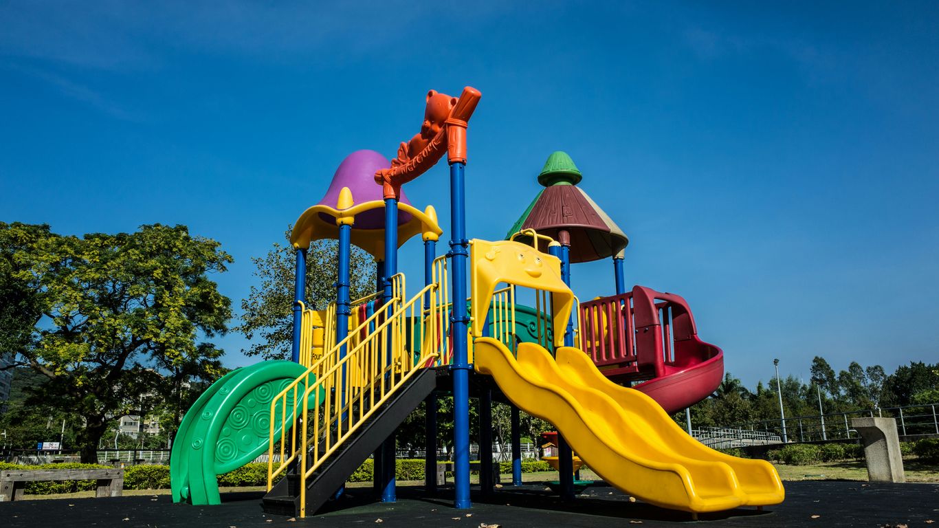 A vibrant outdoor play area for energetic young children