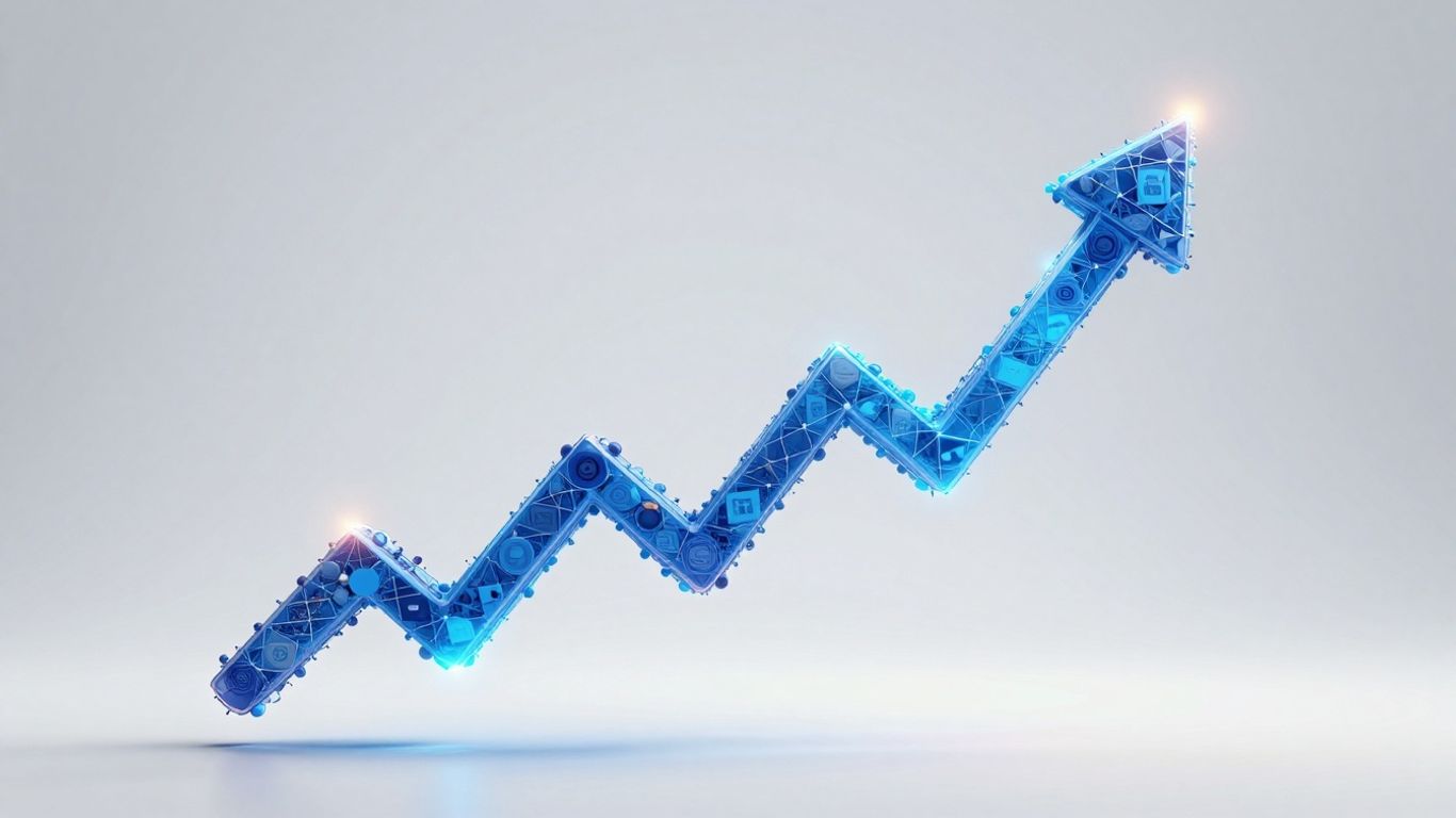 Abstract growth and strategy visualization for Amazon advertising.