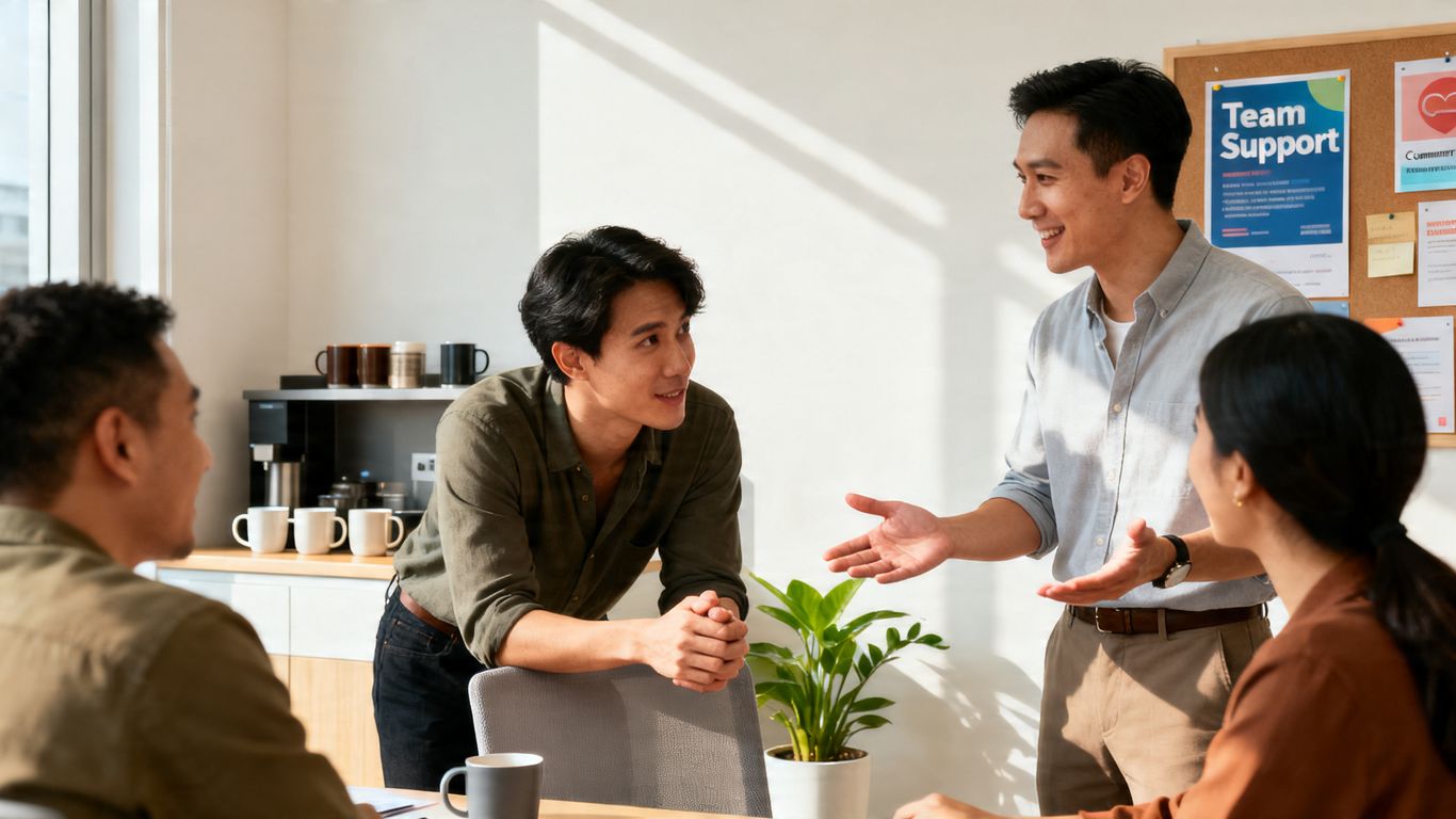 NDIS support coordination team assisting a participant.