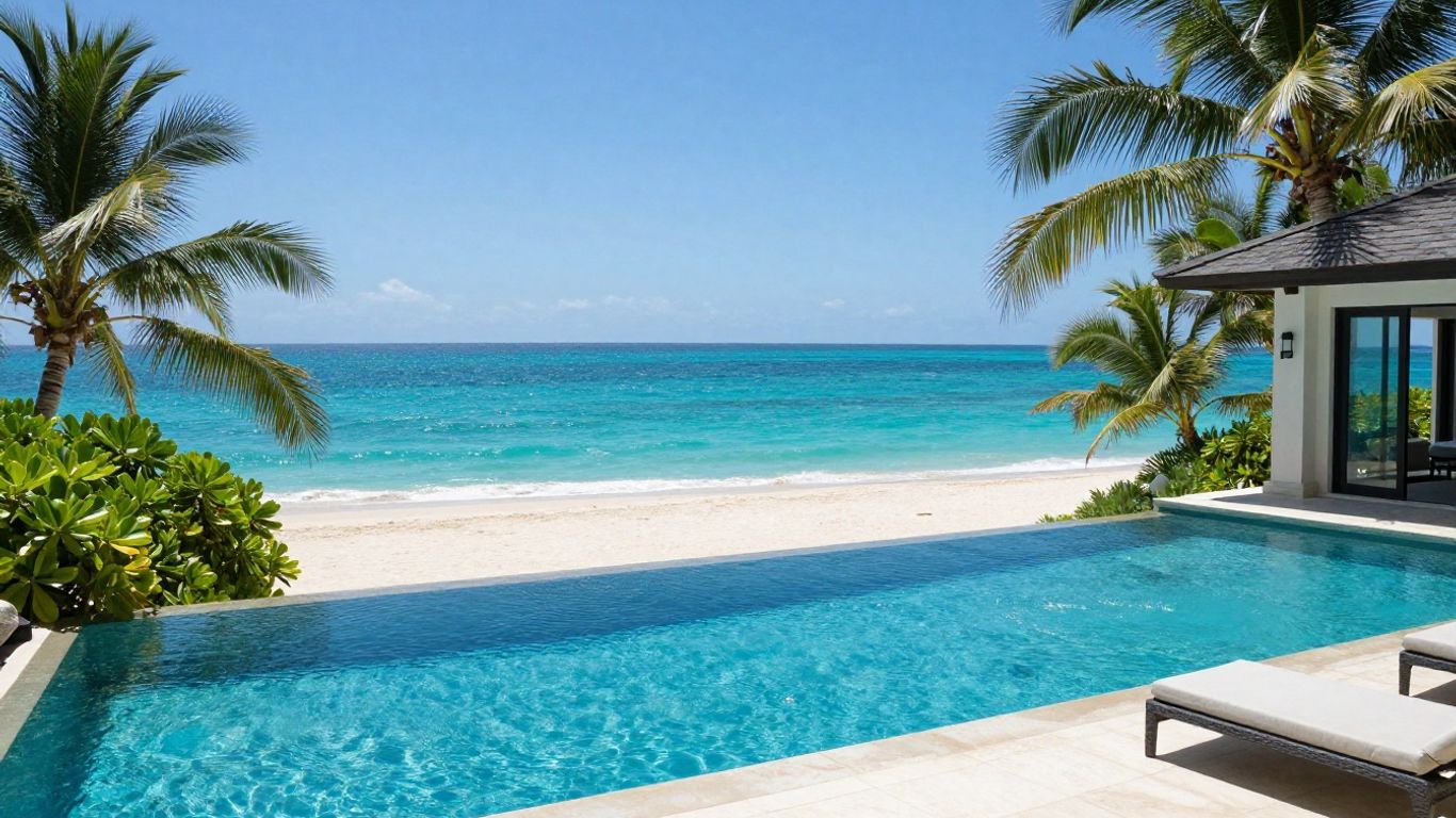 Luxury island villa with ocean view