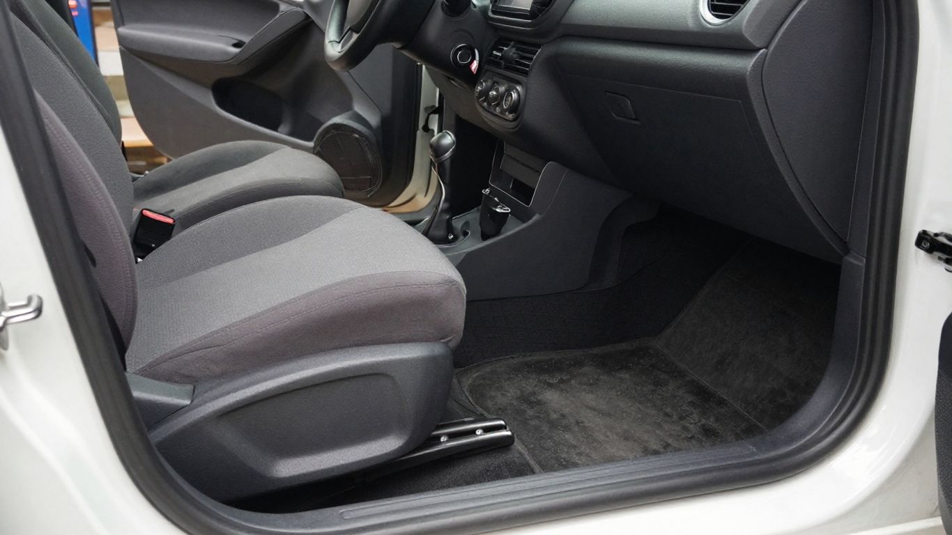 Close view of a worn clutch and pedal