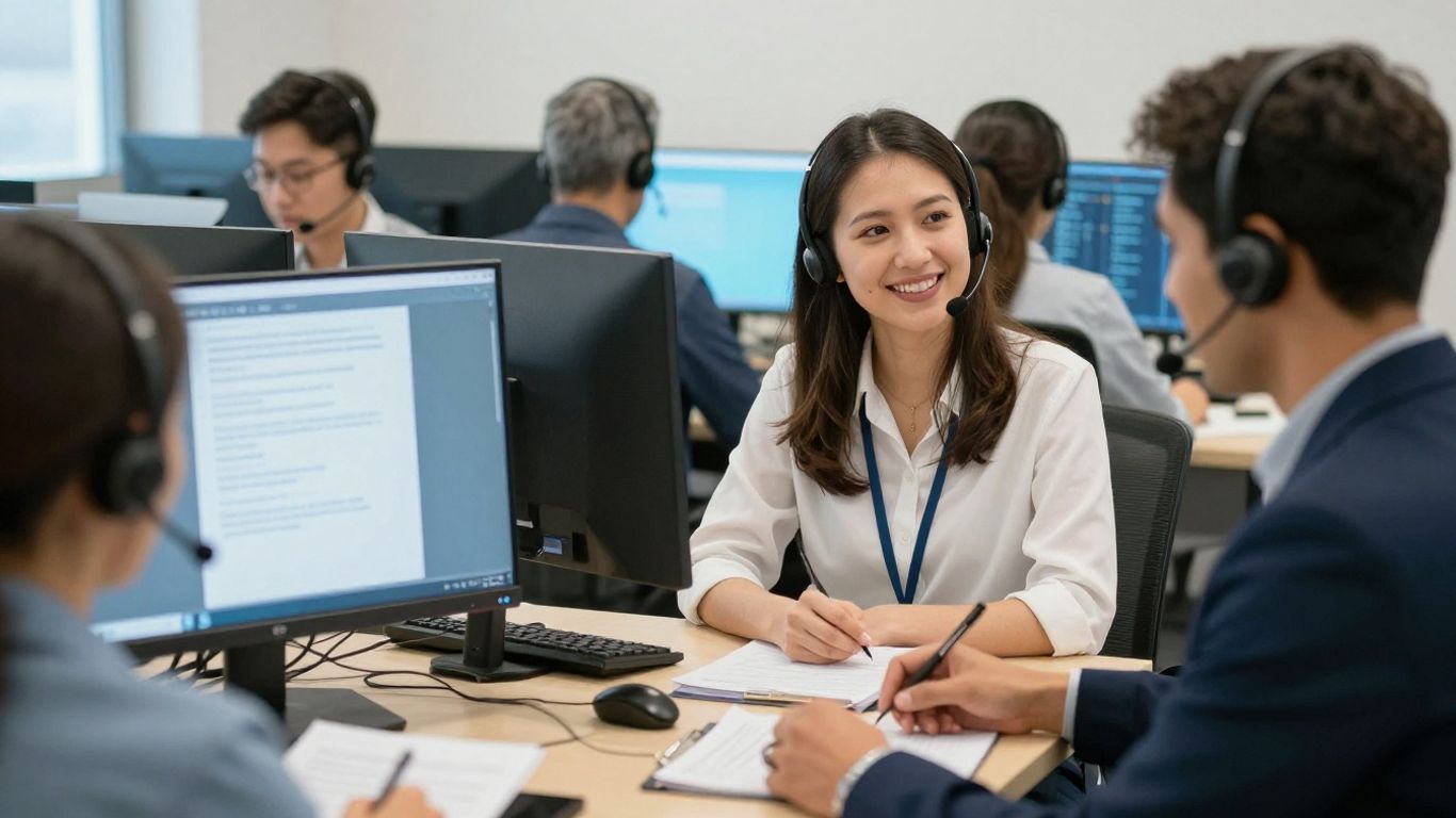 Contact center team coordinating thoughtful customer outreach