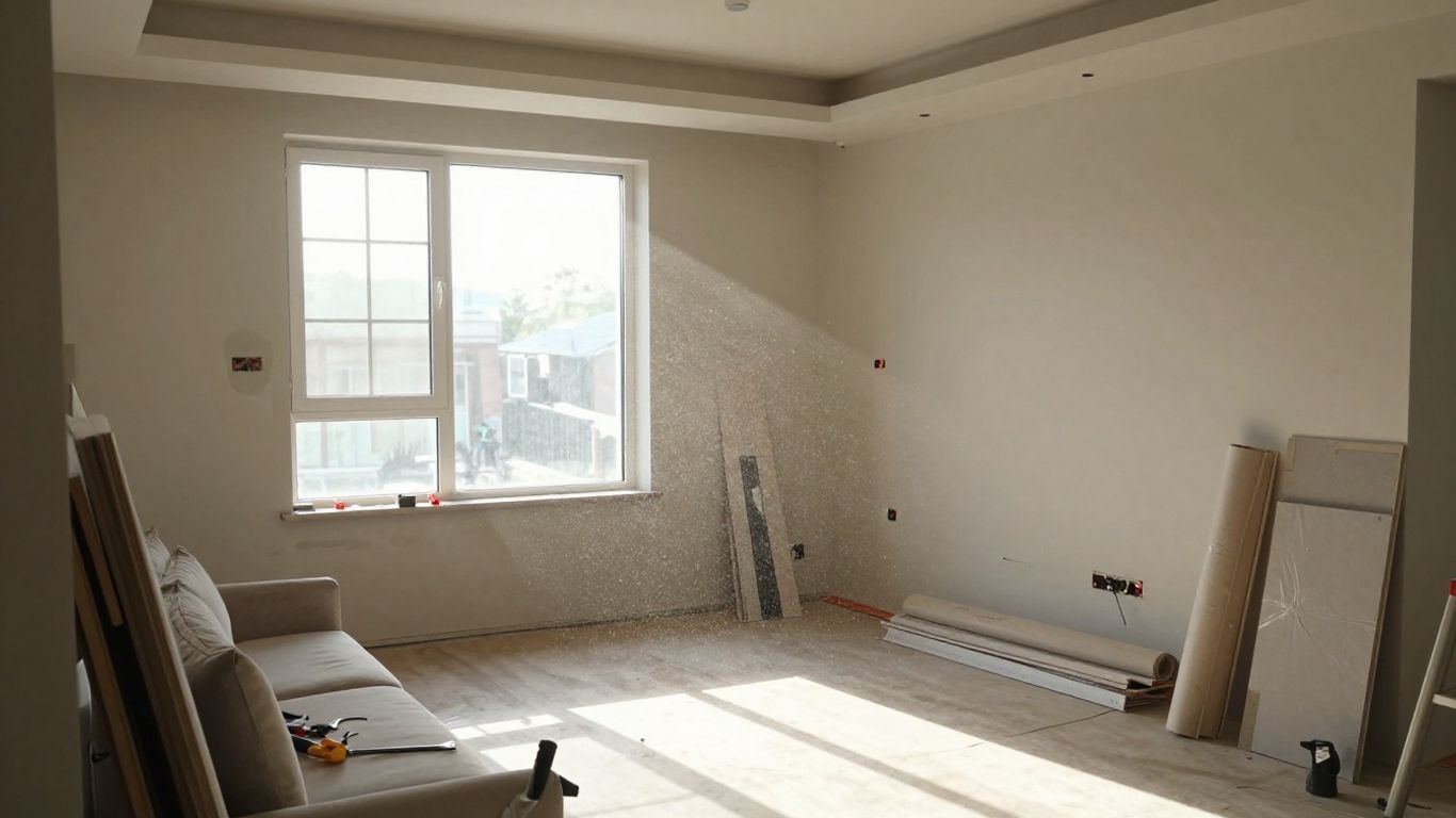 Home renovation in progress, summer ready.