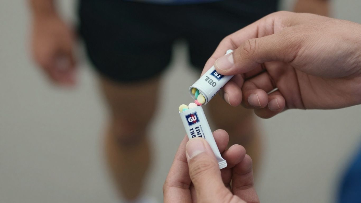 GU Hydration Drink Tabs tube with colorful tablets