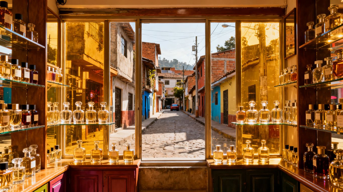 Local artisan shops with traditional Colombian crafts