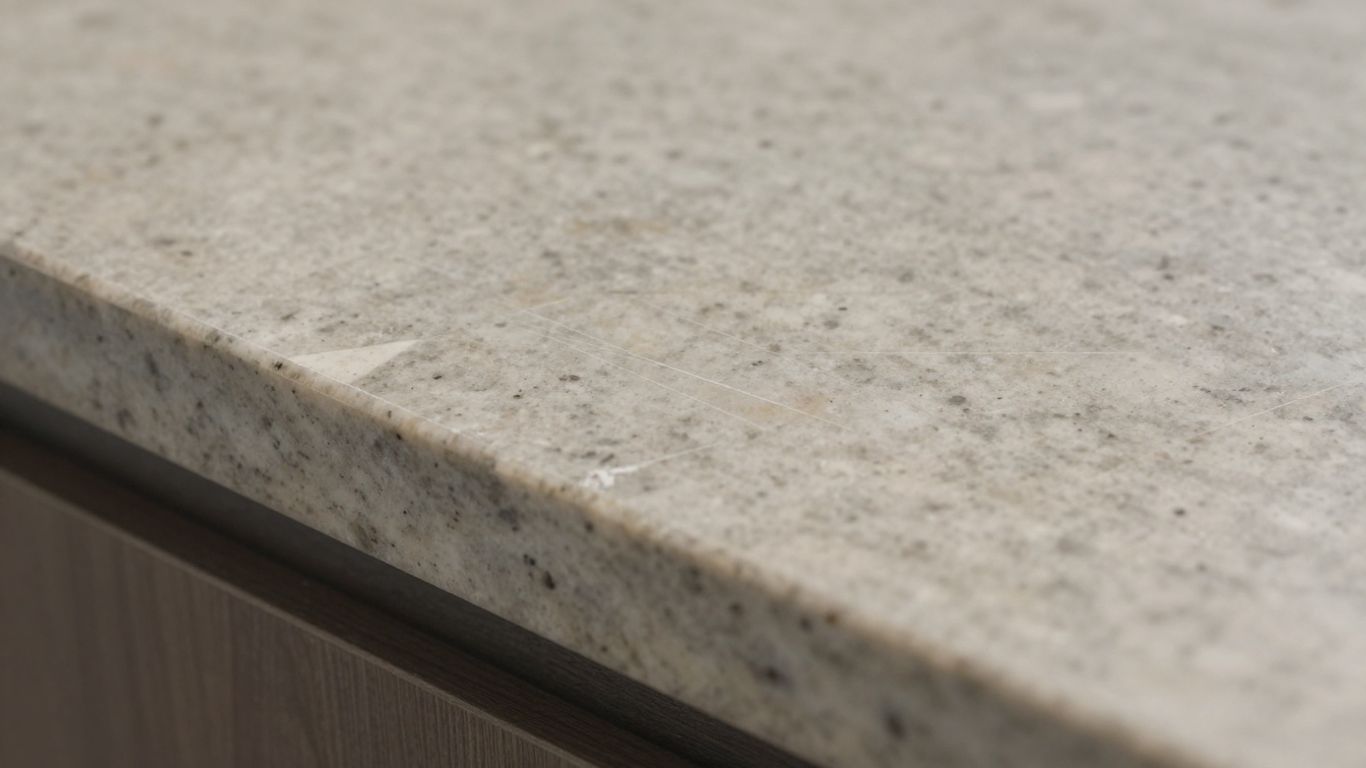 Repairing scratches on a granite or marble kitchen worktop.