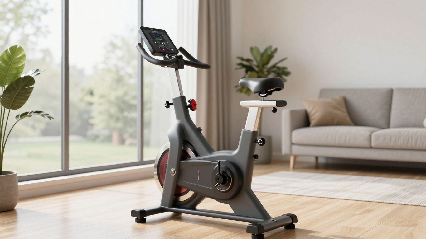 Home exercise bikes in a modern living space.
