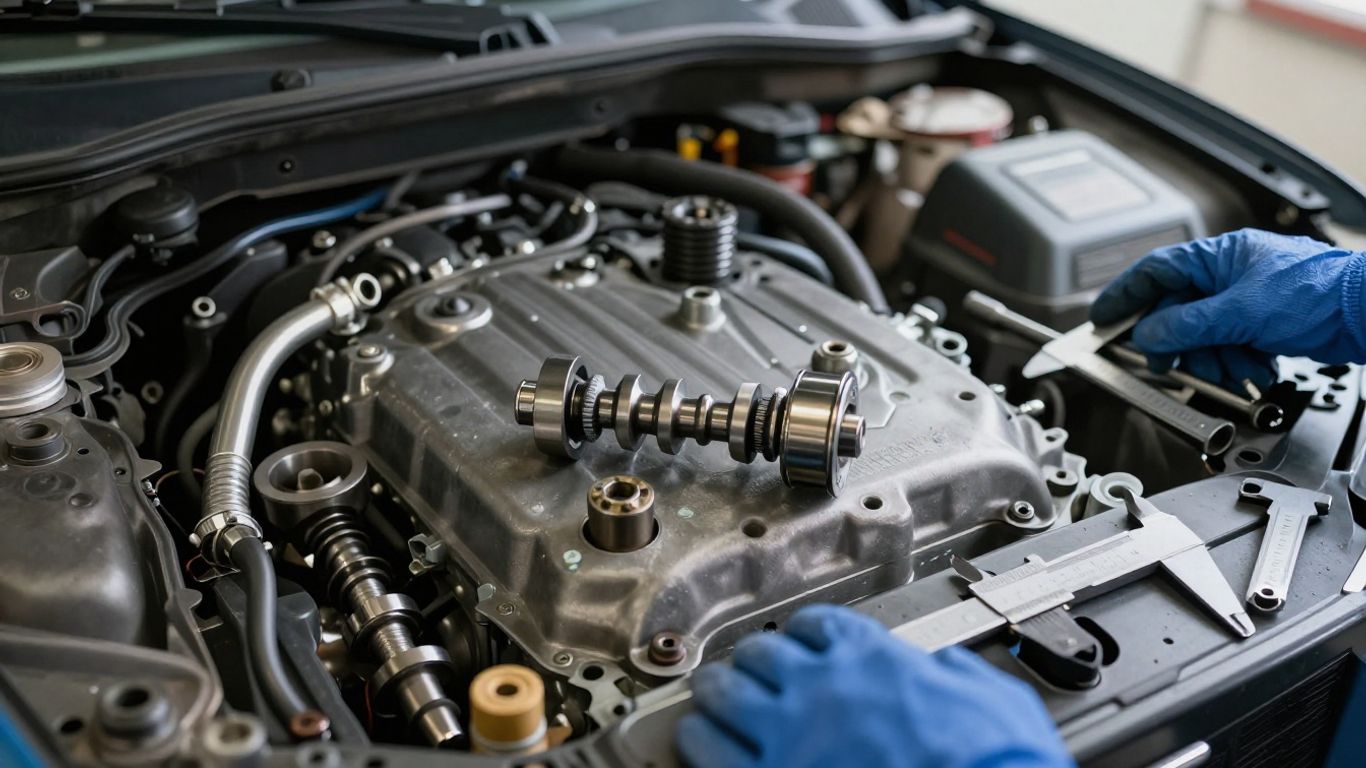 Chery engine bay and replacement camshaft