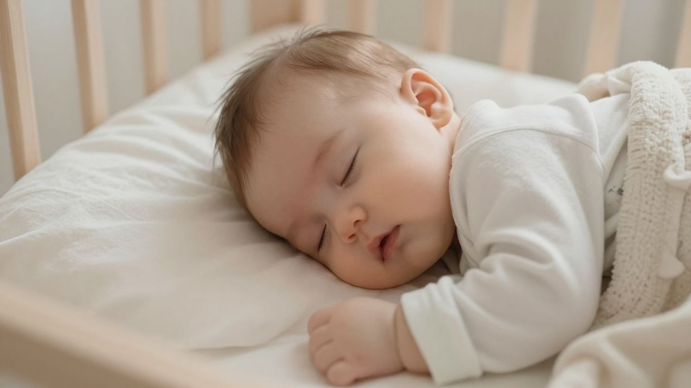 Bebé durmiendo plácidamente con luz tenue