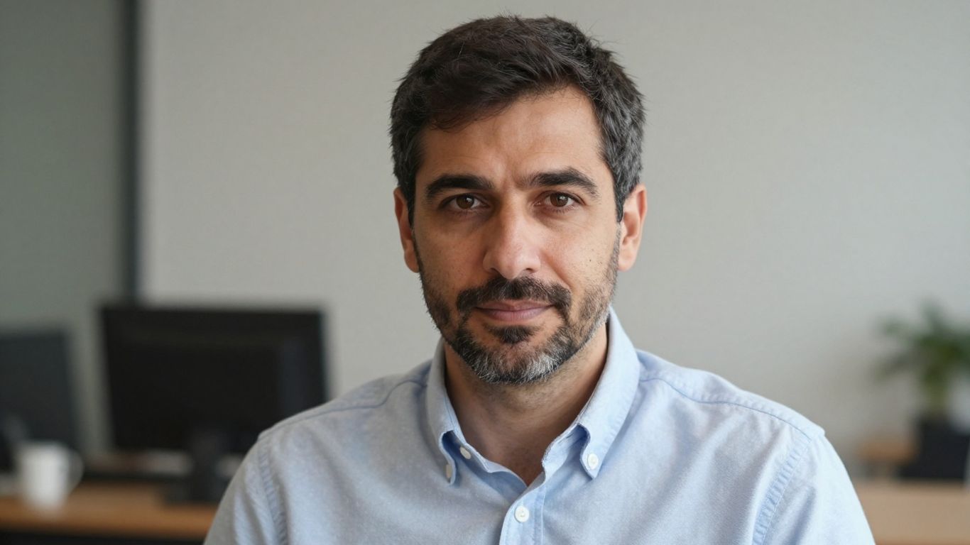 Arno Kantelberg in een professionele omgeving.