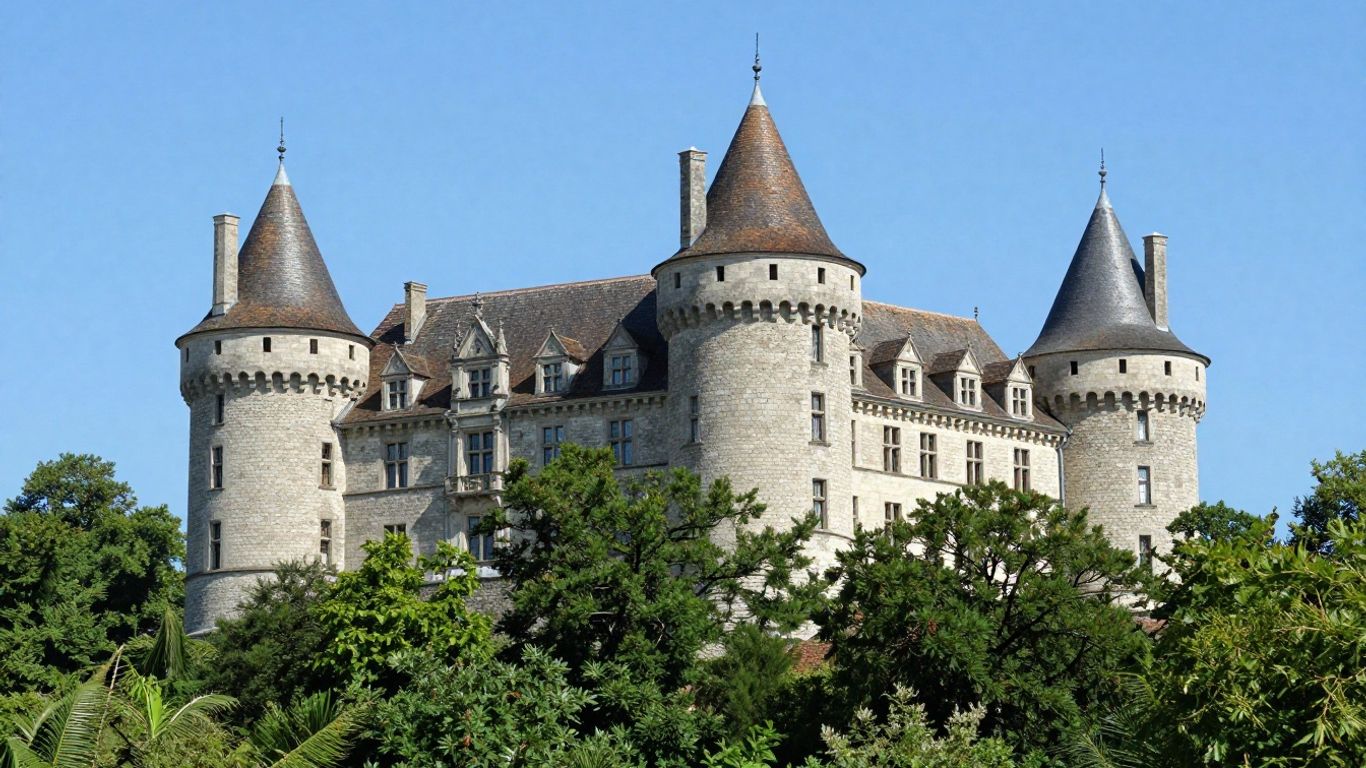 Château de Pompadour exterior view