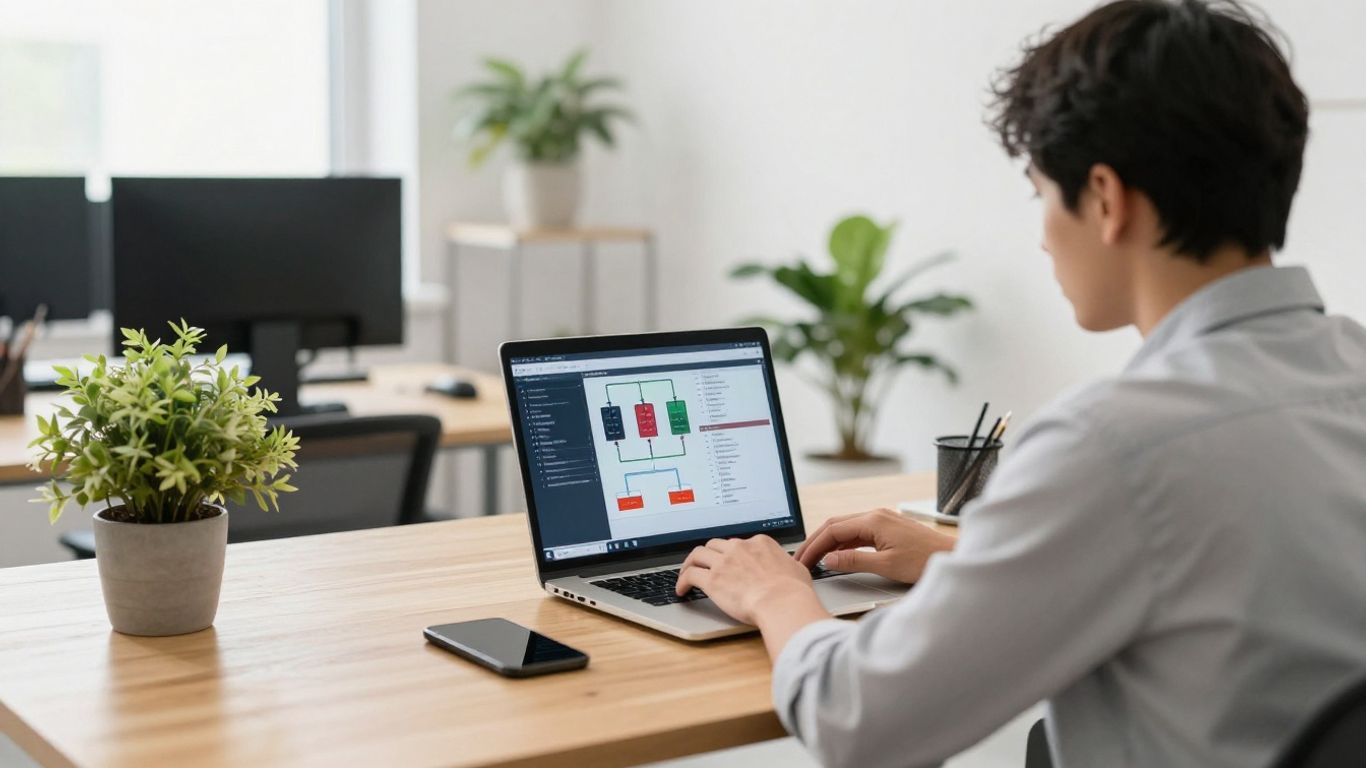 A clean digital dashboard interface